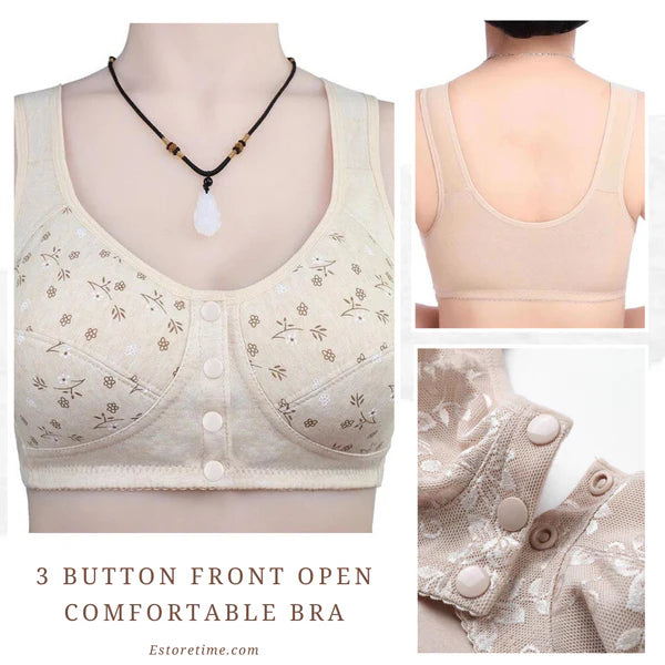 New Anti Sagging Front Open Colling Cotton Bra pack of 3