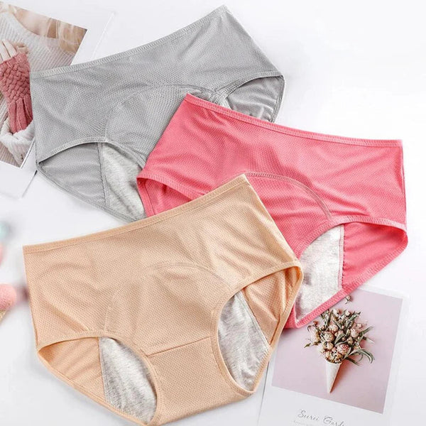 Pack of-2 Seamless Anti-Leak Menstrual Period, Leak-Proof Panties